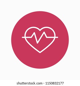 cardiogram icon vector