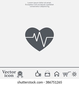 Cardiogram Icon Vector