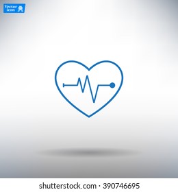 Cardiogram Icon Vector