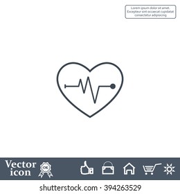 Cardiogram Icon Vector