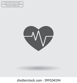 Cardiogram Icon Vector