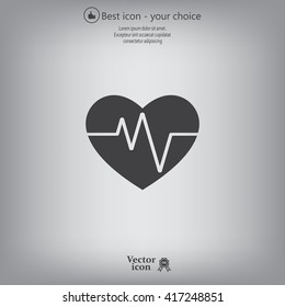 Cardiogram Icon Vector