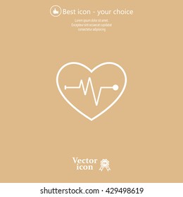 Cardiogram Icon Vector