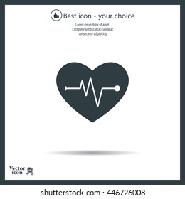 Cardiogram Icon Vector