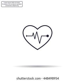 Cardiogram Icon Vector