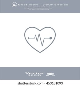 Cardiogram Icon Vector
