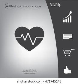 Cardiogram Icon Vector