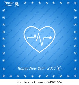 Cardiogram Icon Vector