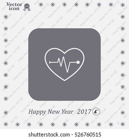 Cardiogram Icon Vector