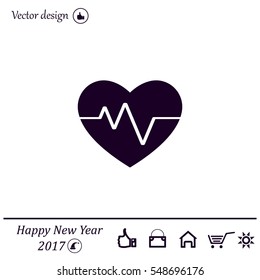 Cardiogram Icon Vector