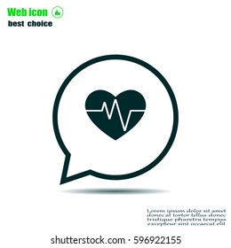 Cardiogram Icon Vector