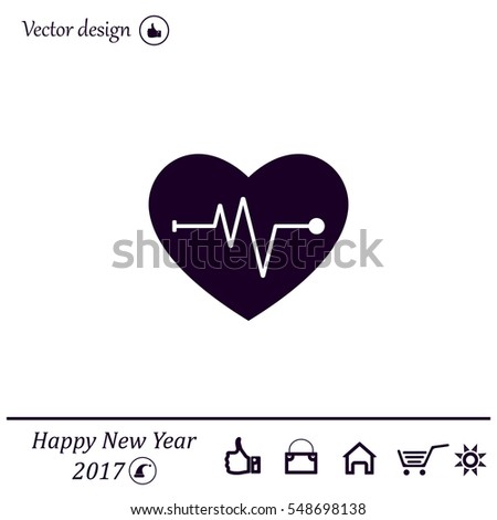 Cardiogram Icon Vector