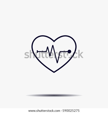 Cardiogram Icon Vector