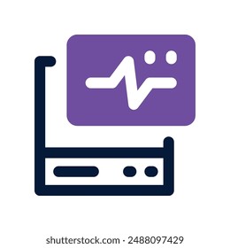 cardiogram icon. vector dual tone icon for your website, mobile, presentation, and logo design.