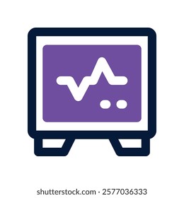 cardiogram icon. vector dual tone icon for your website, mobile, presentation, and logo design.