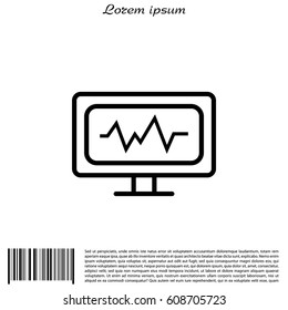 cardiogram icon. vector illustration
