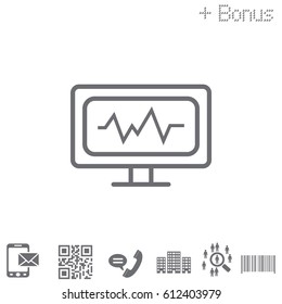 cardiogram icon. vector illustration