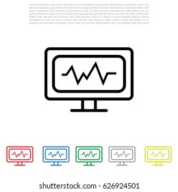 cardiogram icon. vector illustration