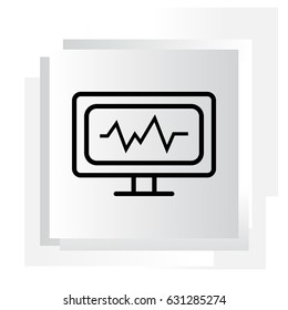cardiogram icon. vector illustration