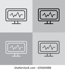 cardiogram icon. vector illustration