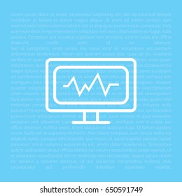 cardiogram icon. vector illustration