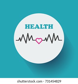 Cardiogram Icon. Vector, illustration eps10