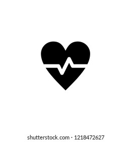 cardiogram icon. cardiogram vector illustration on white background for web and apps.