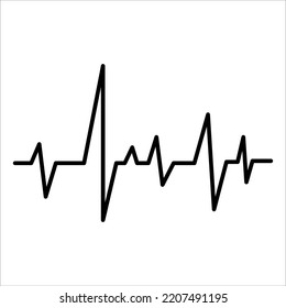Symbol für Kardiogramm, Vektorgrafik-Symbol