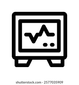 cardiogram icon. vector line icon for your website, mobile, presentation, and logo design.