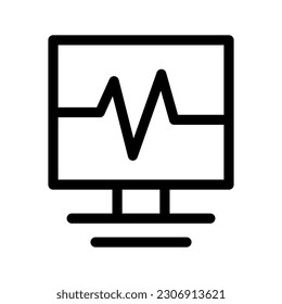 Cardiogram Icon Vector Symbol Design Illustration