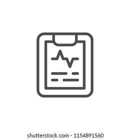 Cardiogram line icon