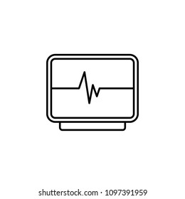 cardiogram line icon. Element of simple medicine icon for mobile concept and web apps. Thin line cardiogram icon can be used for web and mobile