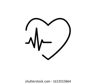 CARDIOGRAM line icon. Vector symbol in trendy flat style on white background. CARDIOGRAM sign for design.