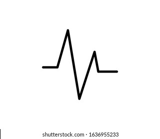CARDIOGRAM line icon. Vector symbol in trendy flat style on white background. CARDIOGRAM sing for design.