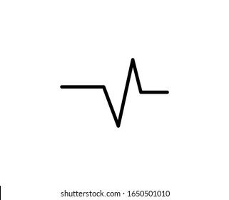 CARDIOGRAM line icon. Vector symbol in trendy flat style on white background. CARDIOGRAM sing for design.