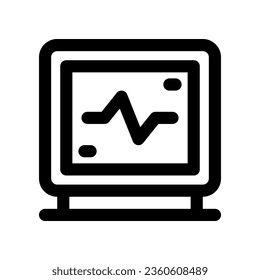 icono de la línea cardiográfica. icono vector para tu sitio web, móvil, presentación y diseño de logotipo.
