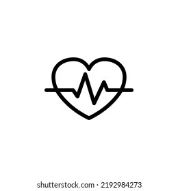 Cardiogram Medical WIth Outline Icon 