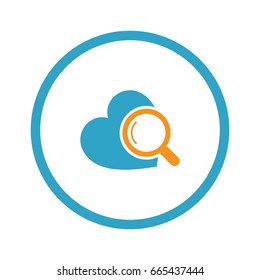 Cardiogram and Medical Services Icon. Flat Design.