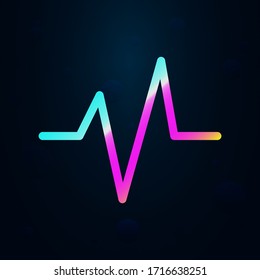 Cardiogram nolan icon. Simple thin line, outline vector of health icons for ui and ux, website or mobile application