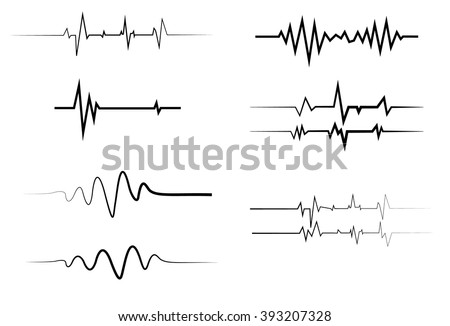 Cardiogram on white background