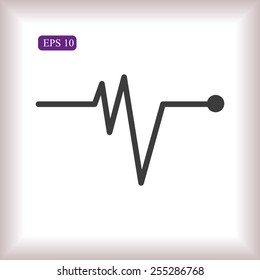 cardiogram vector icon