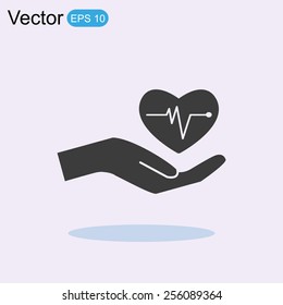 cardiogram vector icon