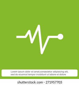 Cardiogram vector icon