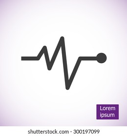 Cardiogram vector icon