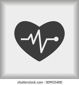 Cardiogram vector icon