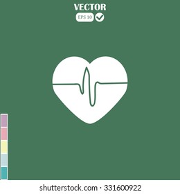 cardiogram vector icon