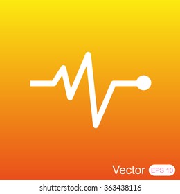 Cardiogram vector icon