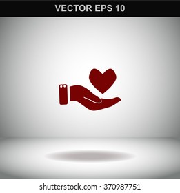 Cardiogram vector icon.