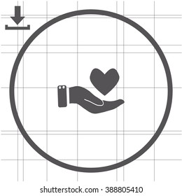 Cardiogram vector icon.