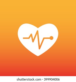 Cardiogram vector icon